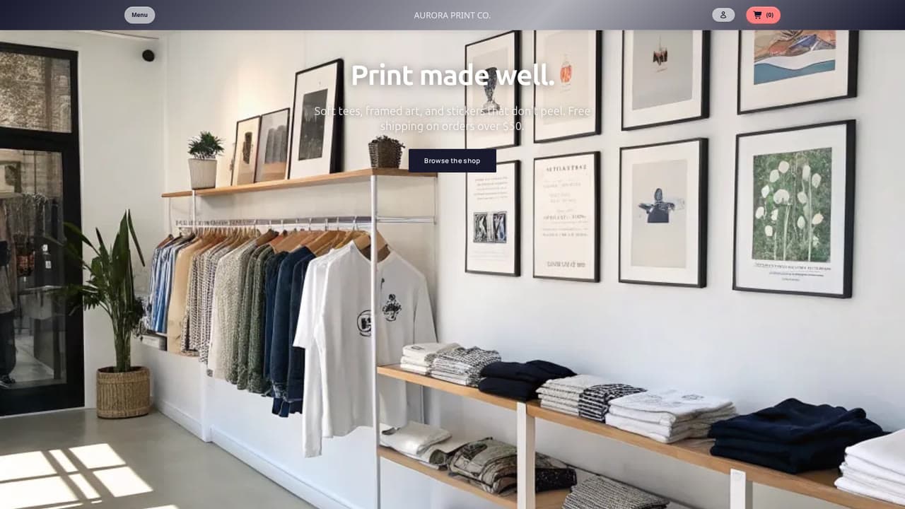 Merch demo storefront